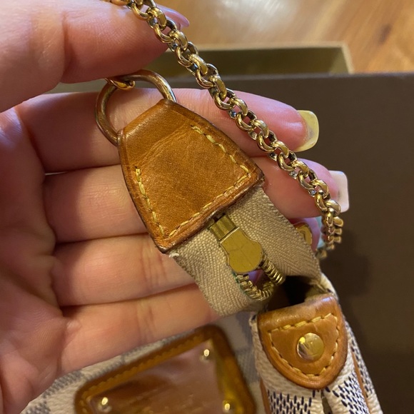 ! Louis Vuitton Eva Damier Azur Canvas Shoulder Bag - Picture 11 of 12